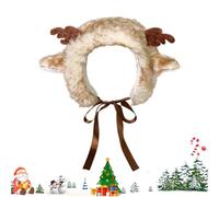 Cache-oreilles d'hiver - Design animal - Coupe-vent mignon - Sangle réglable - Cache-oreilles en fourrure - Pour activités de plein air, événements sportifs, navettes, voyage, neige, Bois de cerf