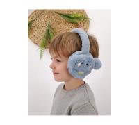 Cache-oreilles d'hiver en peluche bleu pour garçons - Cache-oreilles moelleux pour chiots pour enfants