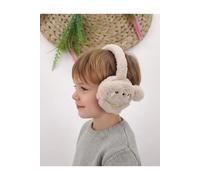 Cache-oreilles d'hiver en peluche crème pour garçons - Cache-oreilles moelleux pour chiots pour enfants