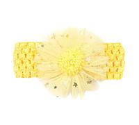 Cache-oreilles d'hiver pour enfant garçon et fille, dentelle fixe, bandeau, élastique, en velours (jaune, taille unique)