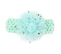 Cache-oreilles d'hiver pour enfant garçon et fille, dentelle fixe, bandeau, élastique, en velours (vert menthe, taille unique)