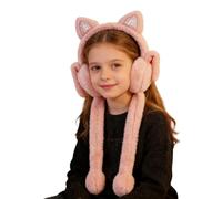 Cache-Oreilles d'Hiver pour Femmes | Bandeau Chaud et Doux en Peluche | Cache-Oreilles Animaux à Oreilles de Lapin Mobiles | convient aux Femmes, Jeunes et , pour Sports, Course, Cyclisme et Patinage