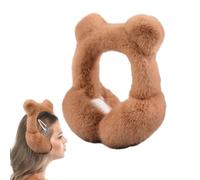 Cache-oreilles d'hiver pour fille, motif ours mignon, cache-oreilles d'automne et d'hiver, pochette chaude pour les oreilles, protection d'o
