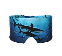 Cache-oreilles doux imprimé requins marteaux pour adultes - Housse de protection pour le sommeil de voyage