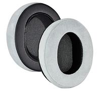 Cache-oreilles en cuir compatibles avec ROCCAT ELO 7.1 AIR/ELO 7.1 USB/ELO X STERE O - Coussin en mousse souple - Paire de coussinets d'oreille intra-auriculaires - Accessoires de haut-parleurs (noir,