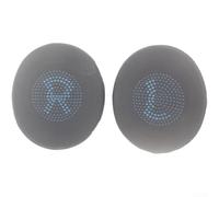 Cache-oreilles en gel de rechange pour casque Jabra Elite 45h et Evolve2 65 Uc, coussinets doux et respirants avec installation facile, couleur noire, taille 75 x 65 mm pour un confort durable pendant