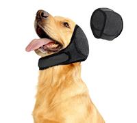 Cache-oreilles en néoprène épais pour chien, réglable et imperméable, pour soulager le bruit et l'anxiété, protection auditive pour chiens (gris, XL)