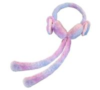 Cache-oreilles en peluche pour filles - Oreilles de lapin - Accessoires pour réchauffer l'hiver - Couvre-oreilles chaudes pour le froid - Pour femme - Skieurs, snowboarders, coureurs, photographes