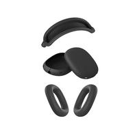 Cache-Oreilles en Silicone for Accessoires Max, Coques d'oreille/Serre-tête/Coussinets d'oreille for écouteurs AirPods Max(Black)