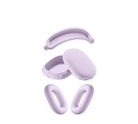 Cache-Oreilles en Silicone for Accessoires Max, Coques d'oreille/Serre-tête/Coussinets d'oreille for écouteurs AirPods Max(Purple)