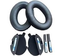 Cache-oreilles et rembourrage de serre-tête compatibles avec Bose Aviation Headset A20 - Housse en similicuir protéique (jeu d’oreillettes + coussin d’arceau)
