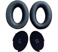 Cache-oreilles et rembourrage de serre-tête compatibles avec Bose Aviation Headset A30 - Housse en similicuir protéique (oreillettes + coussin d’arceau)