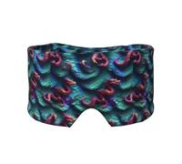 Cache-oreilles et yeux 3D avec motif écailles de dragon magique, occultant, idéal pour la maison, le bureau