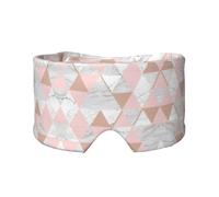 Cache-oreilles et yeux à imprimé marbre rose et doré pour la maison, le bureau, le camping, l'avion, les voyages