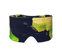 Cache-oreilles et yeux avec imprimé carte du monde - Pour la maison et le bureau