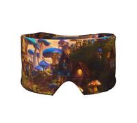 Cache-oreilles et yeux avec imprimé champignon magique pour adultes et enfants, pour la maison, le bureau et les voyages, soulagement de l'insomnie