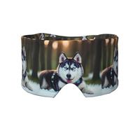 Cache-oreilles et yeux avec imprimé chien Husky - Pour la maison et le bureau