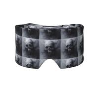 Cache-oreilles et yeux avec imprimé crâne fantôme horreur pour la maison, le bureau, le camping, l'avion, les voyages