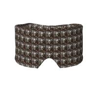 Cache-oreilles et yeux avec imprimé crâne floral pour adultes et enfants, pour la maison, le bureau et les voyages, soulagement de l'insomnie