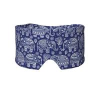 Cache-oreilles et yeux avec imprimé éléphant bohème pour adultes et enfants, doux et occultant, aide à la sieste pour la maison, le bureau