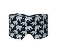 Cache-oreilles et yeux avec imprimé éléphant pour adultes et enfants, doux et occultant, aide à la sieste pour la maison, le bureau