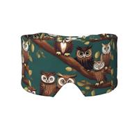 Cache-oreilles et yeux avec imprimé hiboux magique pour la maison, le bureau