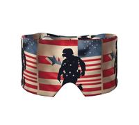 Cache-oreilles et yeux avec imprimé soldats militaires patriotiques américains pour la maison et le bureau