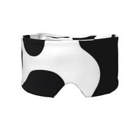 Cache-oreilles et yeux avec imprimé vache noire et blanche pour la maison, le bureau, le camping, l'avion, les voyages