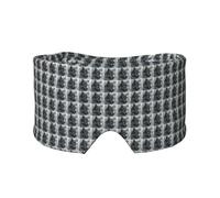 Cache-oreilles et yeux bleus avec imprimé loup pour adultes, doux et occultant pour dormir, maison, bureau, voyage