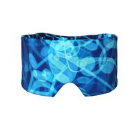 Cache-oreilles et yeux bleus avec notes de musique imprimées pour adultes et enfants pour la maison, le bureau et les voyages pour soulager l'insomnie