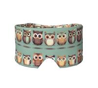 Cache-oreilles et yeux de hiboux de dessin animé, couverture de confort pour la maison et le bureau