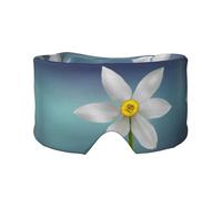 Cache-oreilles et yeux doux avec imprimé jonquille blanche pour adultes