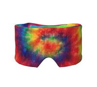 Cache-oreilles et yeux doux et occultants avec imprimé tie-dye hippie pour adultes et enfants