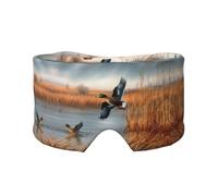 Cache-oreilles et yeux doux imprimé canard sauvage pour adultes - Housse de protection pour soulager la sieste de voyage