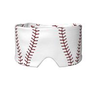 Cache-oreilles et yeux doux imprimé dentelle de baseball pour adultes, couverture de protection pour le sommeil de voyage