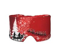 Cache-oreilles et yeux doux imprimé magique de Noël pour adultes - Couverture de protection pour le sommeil de voyage