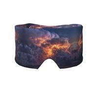 Cache-oreilles et yeux doux imprimé orage pour adultes - Housse de protection pour soulager la sieste de voyage