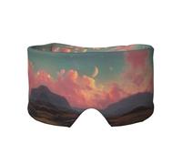 Cache-oreilles et yeux doux imprimé River and The Great Sky pour adultes - Housse de protection pour le sommeil de voyage