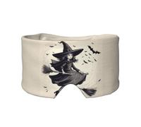 Cache-oreilles et yeux doux pour adultes - Motif sorcière volante d'Halloween