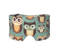 Cache-oreilles et yeux en forme de hiboux avec motif animal de dessin animé pour la maison, le bureau