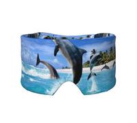 Cache-oreilles et yeux imprimés animaux marins sautant pour adultes - Housse de protection pour le sommeil de voyage