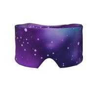 Cache-oreilles et yeux magiques avec imprimé galaxie violet pour adultes et enfants - Confortable - Aide à la sieste de voyage