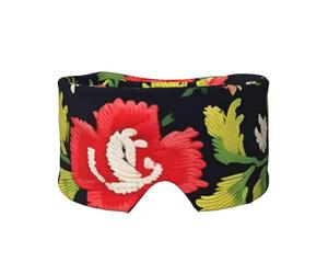 Cache-oreilles et yeux style broderie ukrainienne - Motif rose - Occultant - Pour la sieste - Pour la maison et le bureau