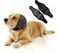 Cache-oreilles imperméables pour chien - Cache-oreilles sans rabat pour le toilettage, protection contre le bruit et l'anxiété, bonnet de douche à capuche apaisant réglable pour le bain et la natation
