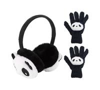 Cache-Oreilles Panda 1 Pièce, 1 Paire De S Panda En Peluche, Cache-Oreilles Thermiques En Peluche D'Hiver, Cache-Oreilles Pour Enfants, Ensemble Thermique Animal Mignon