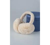 Cache-oreilles pliables en peluche crème douce - Cache-oreilles de protection contre le froid