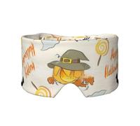 Cache-oreilles pour adultes et enfants avec imprimé citrouille et hibou pour Halloween, voyage, maison, bureau, camping