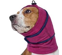 Cache-oreilles pour chien, double couche, réglable, enveloppement de | Enveloppe de tête de chien adaptée pour la nuit, les vacances, les fêtes, le parc en voiture, le voyage
