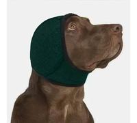 Cache-oreilles pour chien - Doux et chaud - Insonorisant - Taille M - Vert foncé