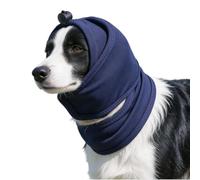 Cache-oreilles pour chien, doux et coupe-vent avec cordon de serrage pour | Tissu romain doux et cordon de serrage en coton pour couvrir les oreilles contre le vent et réduire le bruit environnemental